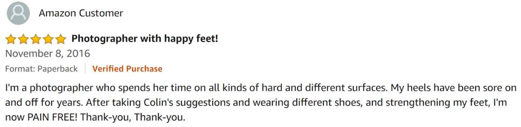 The Plantar Fascitiis Plan Amazon Review