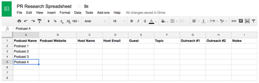 podcasts-spreadsheet