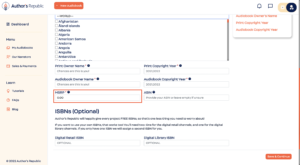 MSRP for audiobook on Author's Republic's website