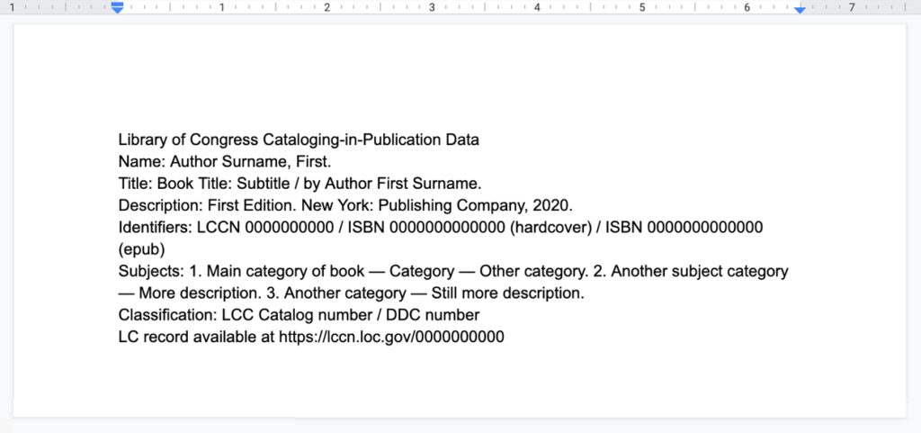 Cataloging-in-Publication Data