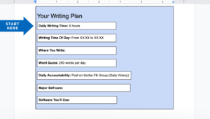 Writing Plan Template