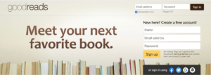 goodreads homepage
