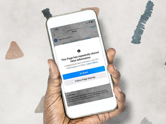false information notification on smart phone