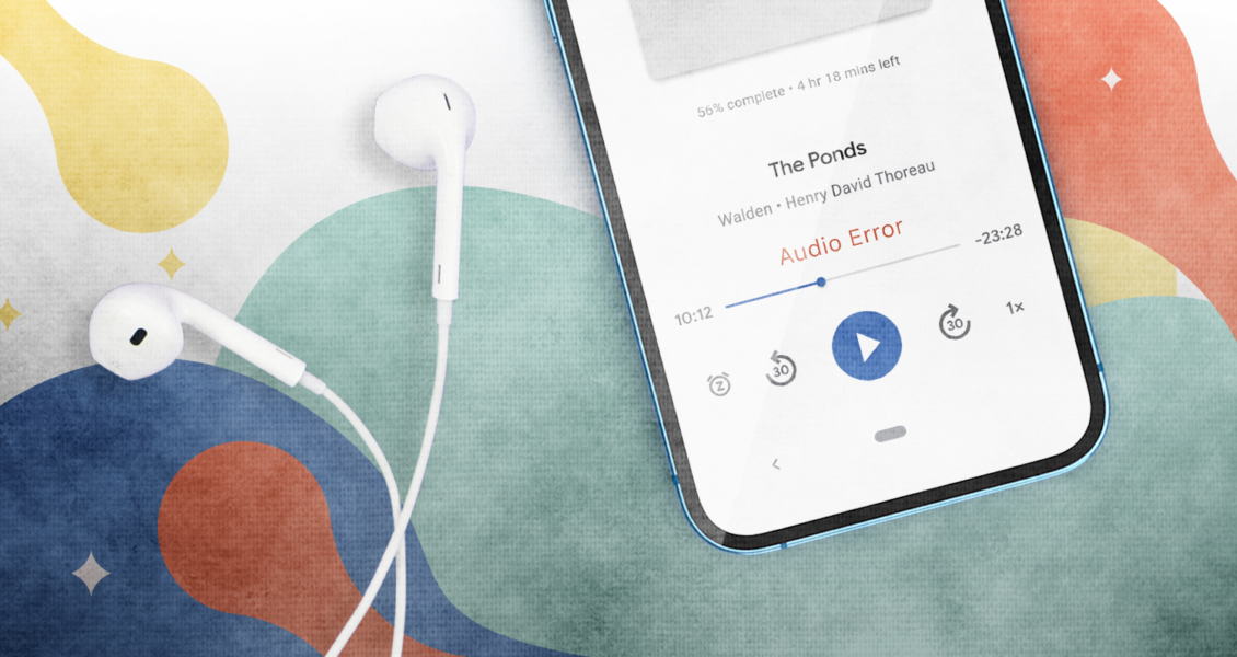 listening to recording with audio error