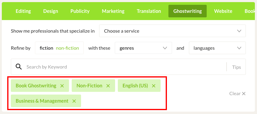 How to find a ghostwriter for a book with Reedsy.