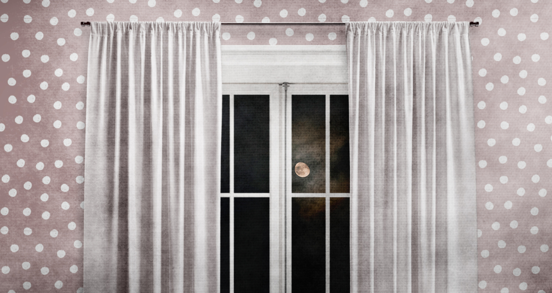 night sky through window