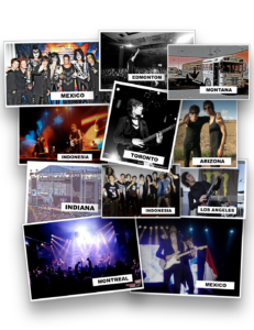 Steve touring with KISS