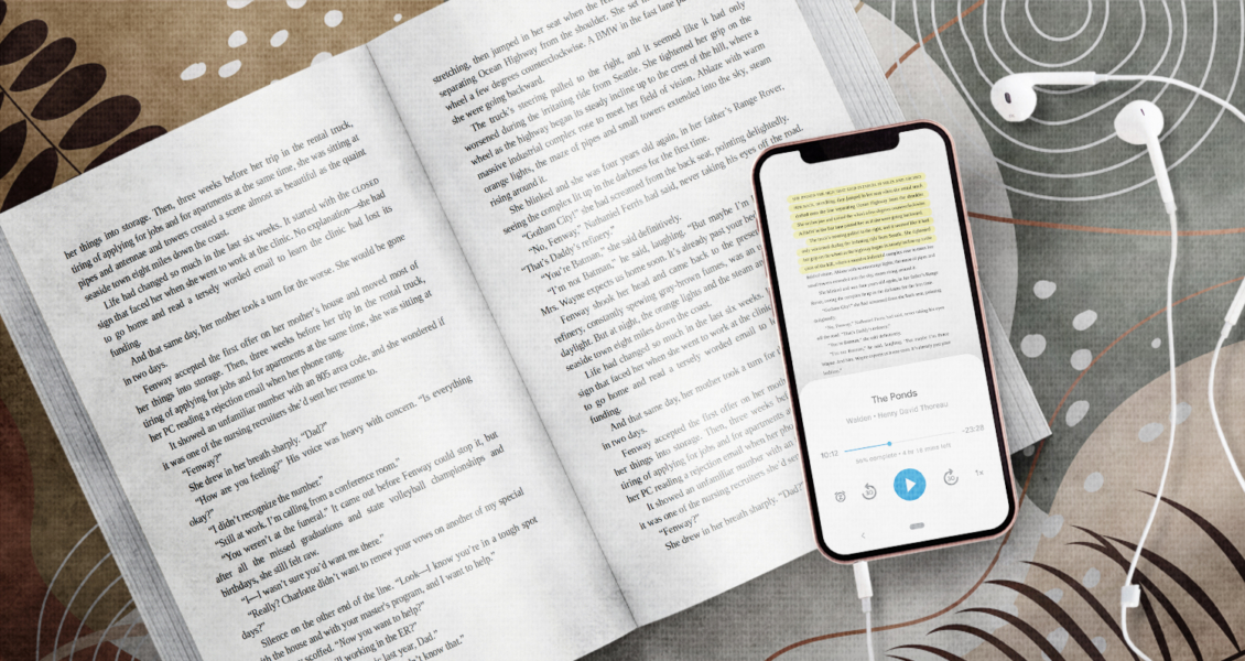 physical and audiobook versions of book