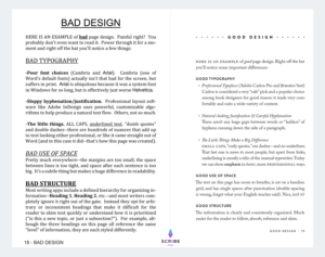 bad vs good design example