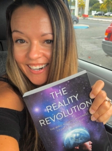 reader smiling with brian's book