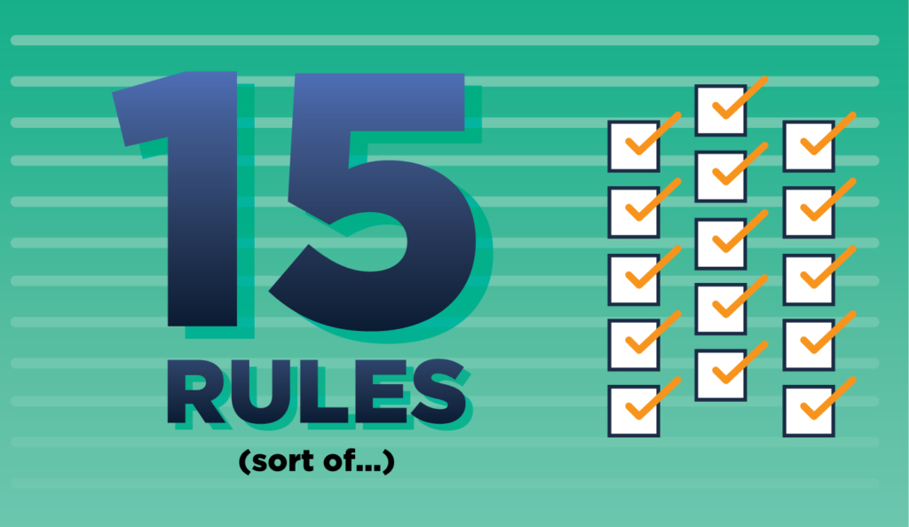 15 rules for manuscript formatting