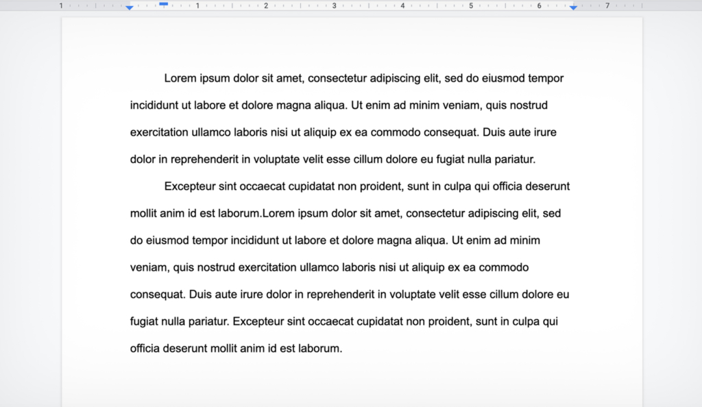 paragraph classic style