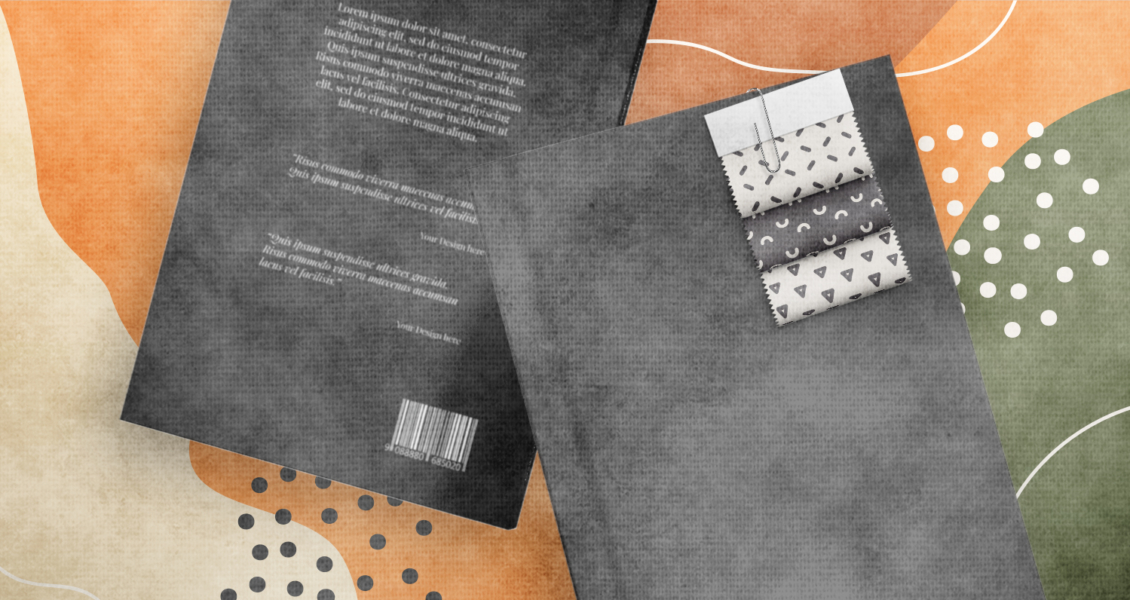 book with design options for cover