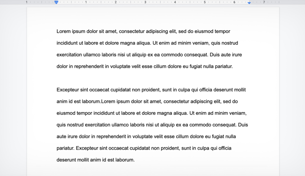 paragraph modern style