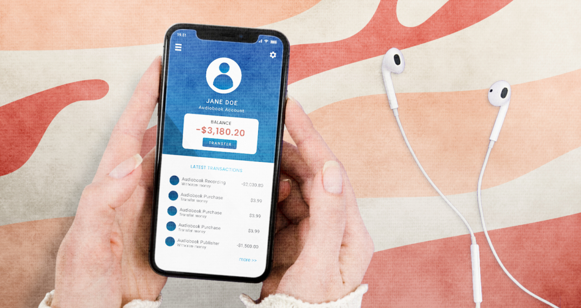 audiobook transactions on phone