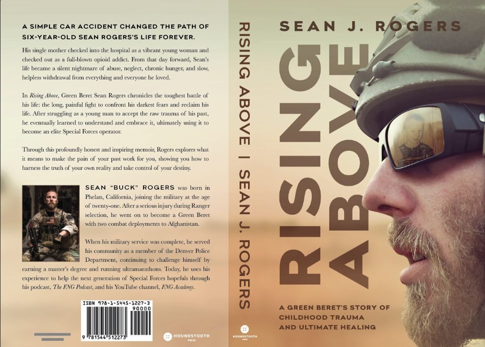 Full paperback spread where the front cover photograph flows across the spine and onto the back cover