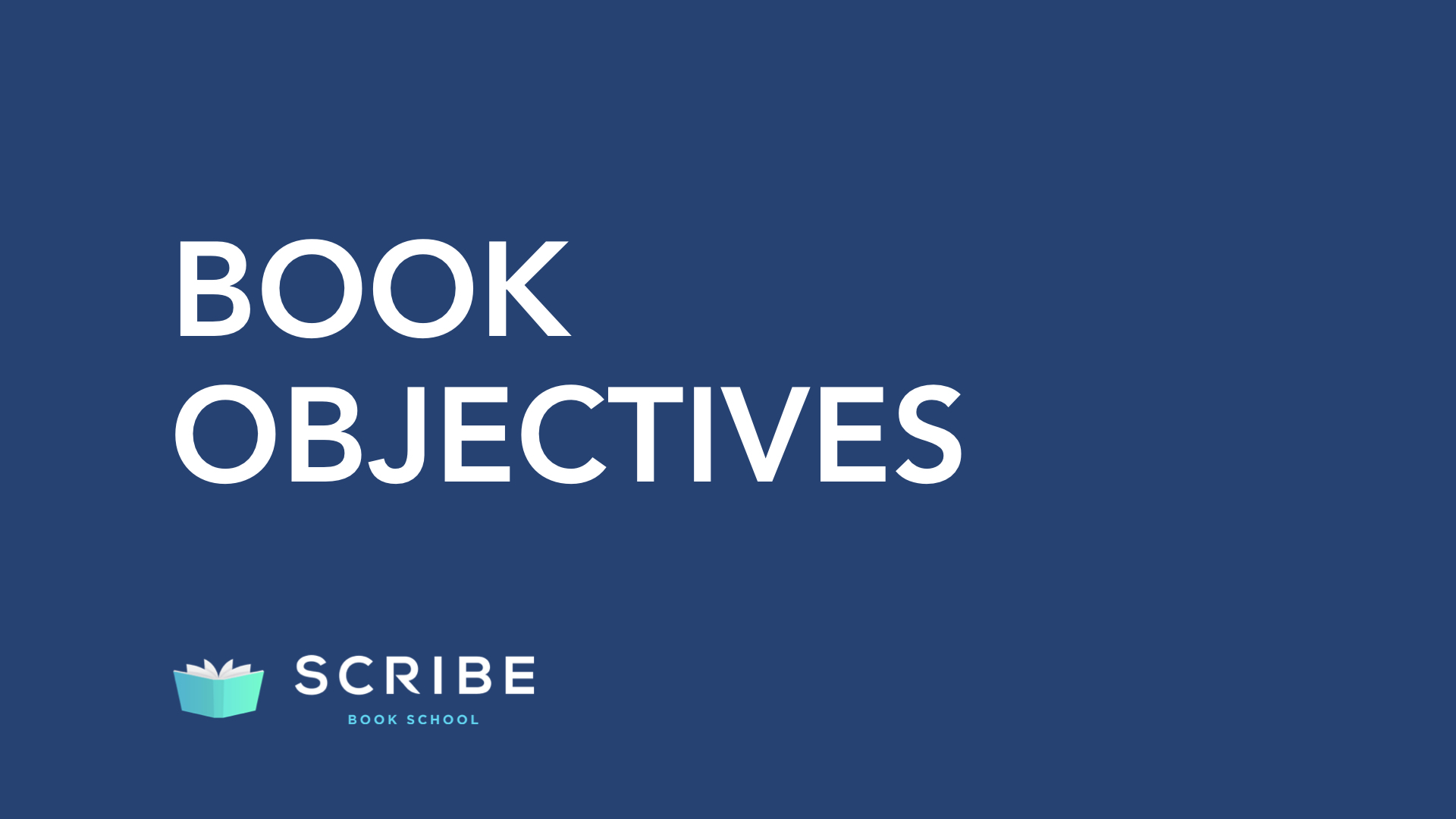 Book Objectives