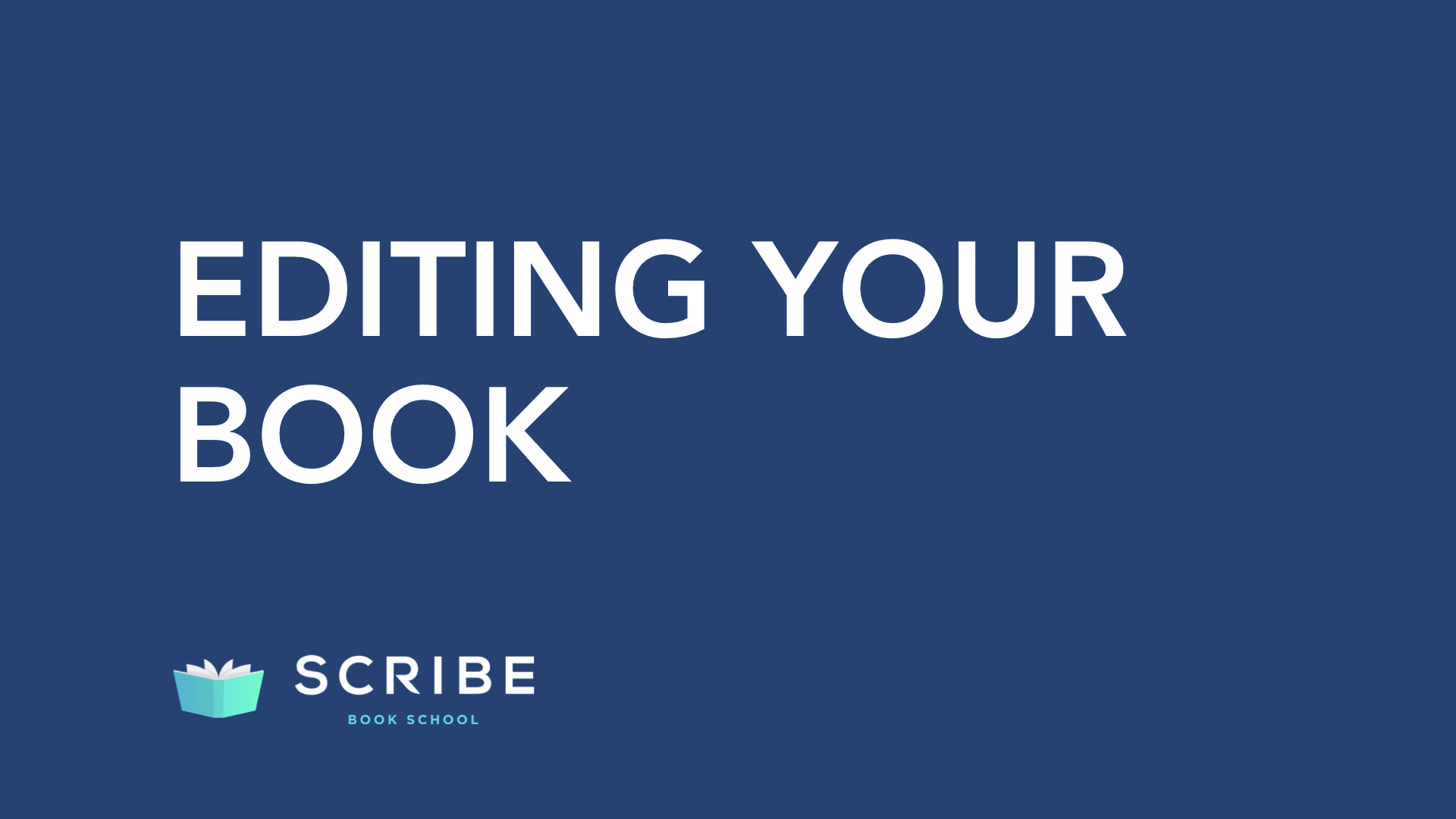 Editing Your Book