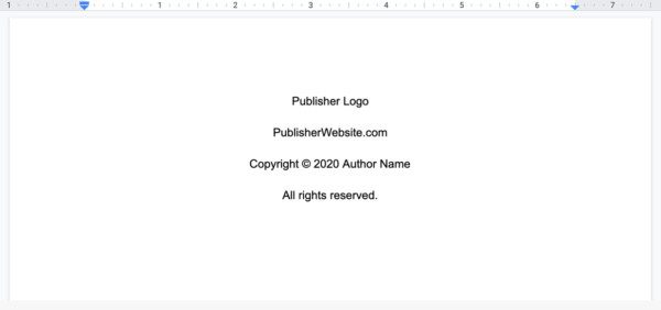 How To Guide On Creating A Book Copyright Page (With Template)