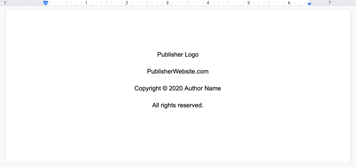 How To Guide On Creating A Book Copyright Page (With Template)