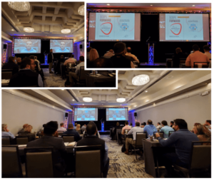 Room of people discussing scope forward