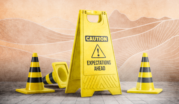 feature image expectations caution sign
