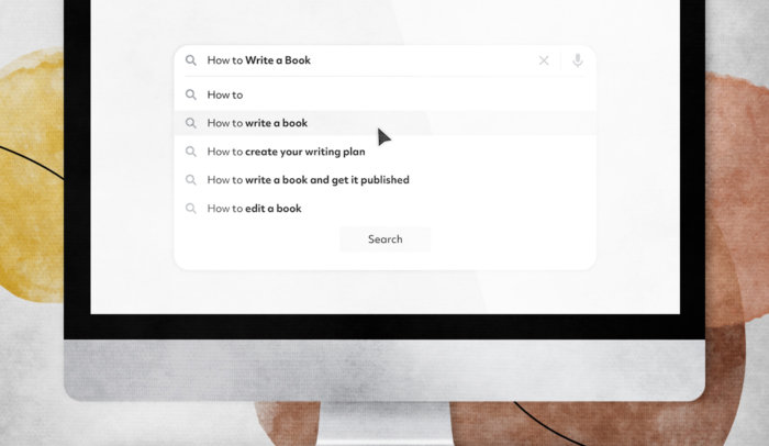 feature image how to write book search