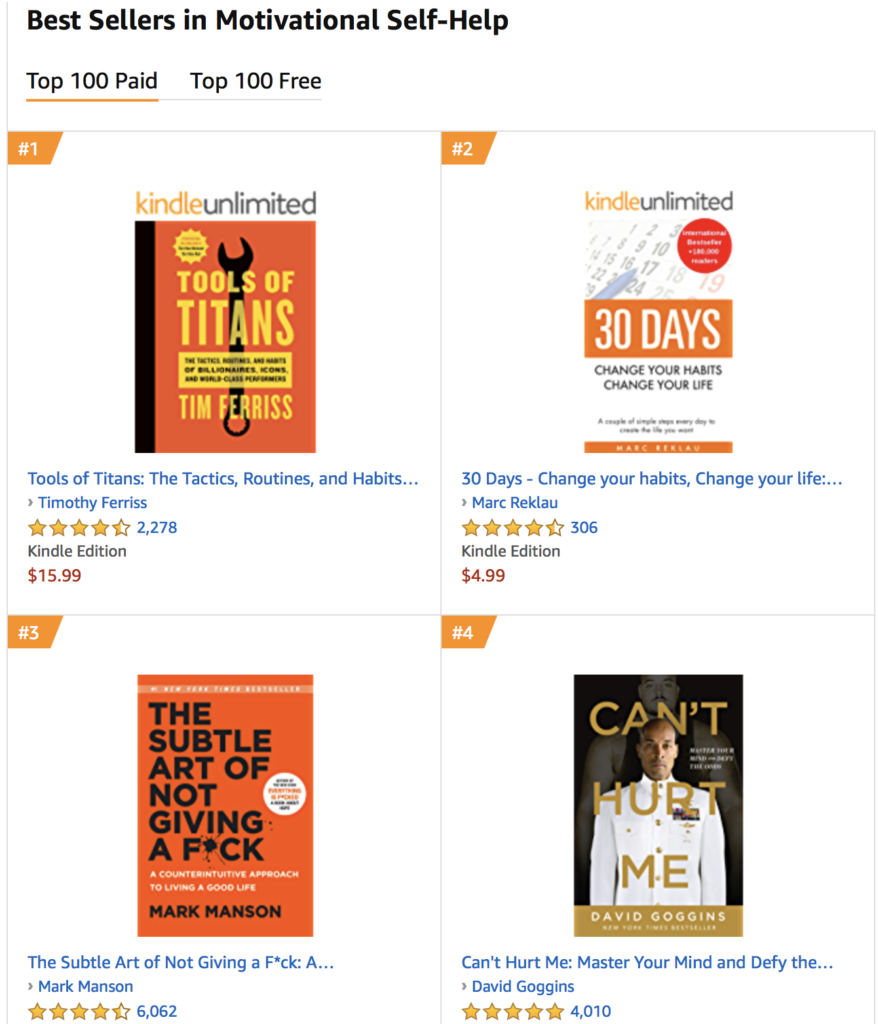 best sellers in motivation