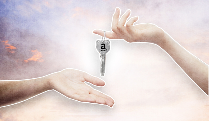 keys with amazon logo