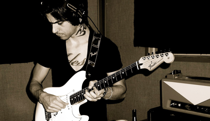 Steve Mastroianni playing guitar