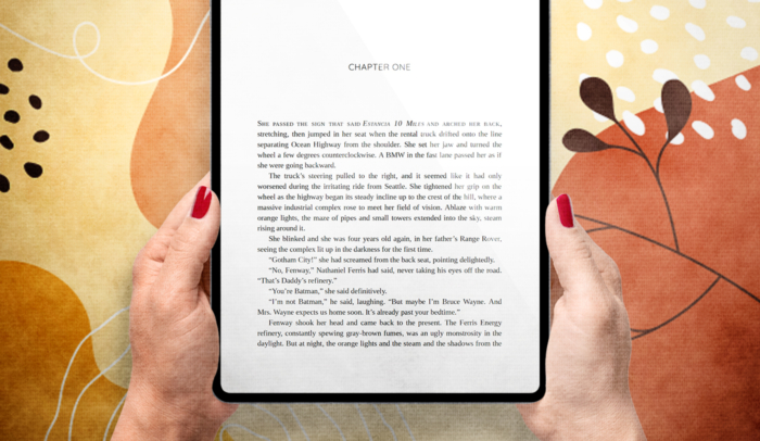 feature image book chapter on tablet
