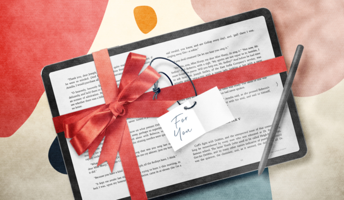 featured image ipad with ebook wrapped in bow